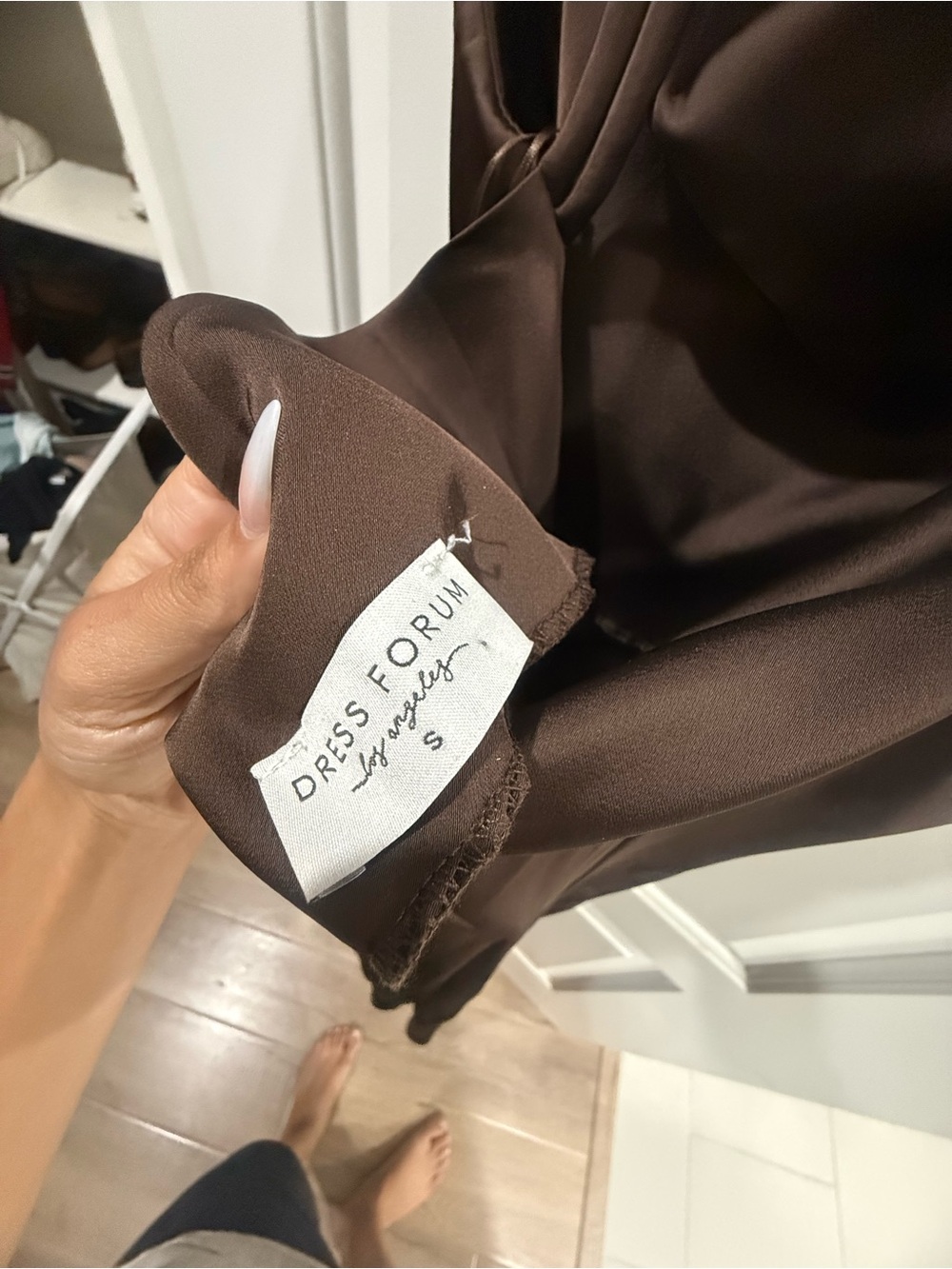 Elise Satin Cowl Maxi Dress by Dress Forum - Picture 2 of 4